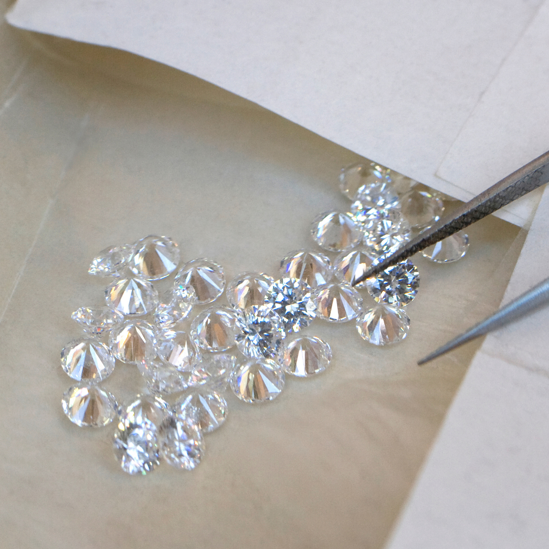 diamonds and tweezers